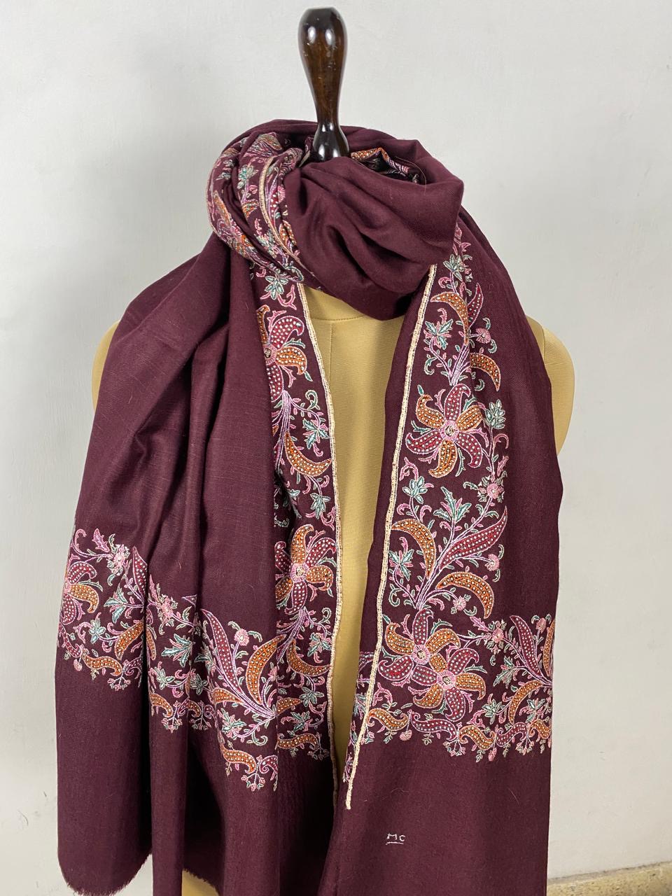 Border Work Pashmina