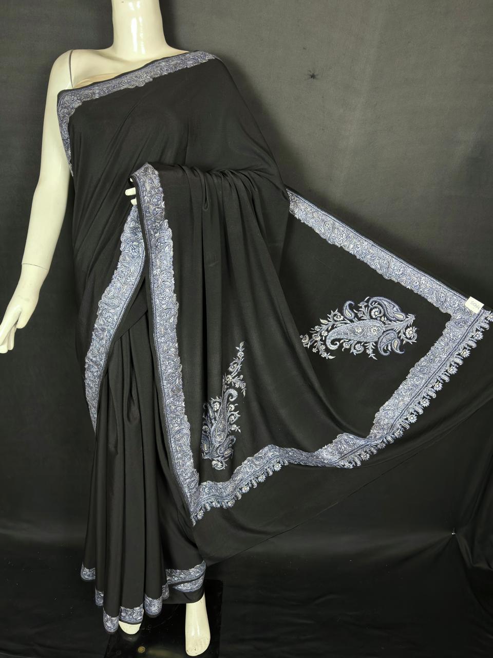 Elegant Sozni Embroidered Saree